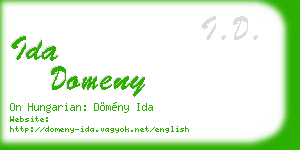 ida domeny business card